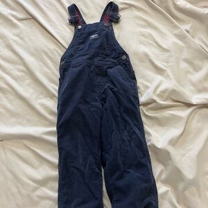 Kids Navy Blue Corduroy OshKosh lined Overalls